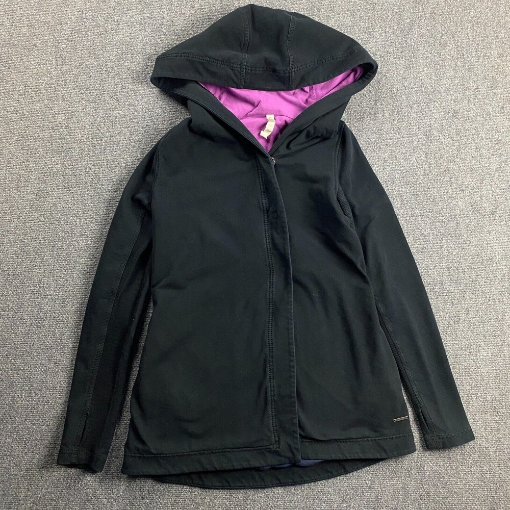 LuluLemon Awareness Wrap 6 Black Purple Hooded Sacada a Gratitude‎ Jacket Ombre